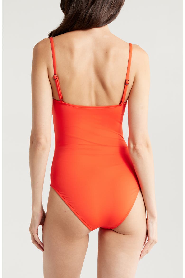 Petra V-Wire One-Piece Swimsuit, Alternate, color, SUNRISE