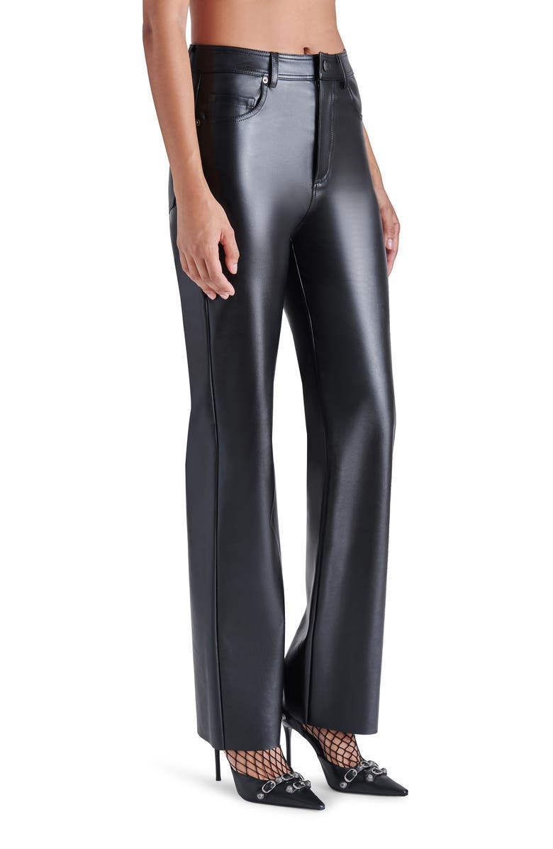 Steve Madden Loren Faux Leather Straight Leg Pants, Alternate, color, 