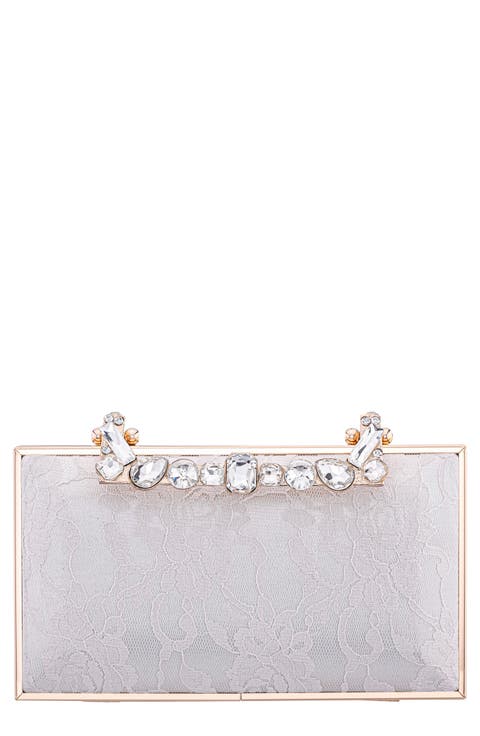 Boujee Crystal Lace Clutch