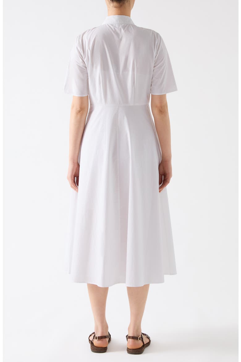 Grace Cutwork Cotton Shirtdress, Alternate, color, WHITE