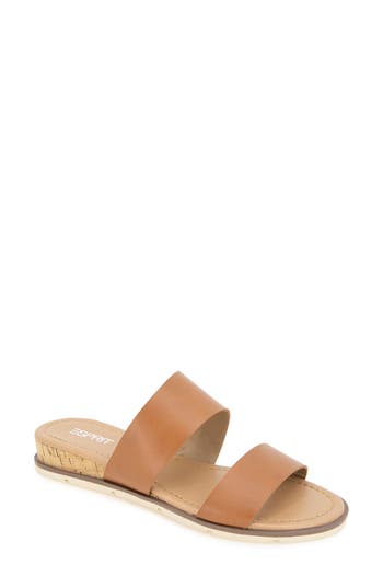 Esprit Dansel Wedge Slide Sandal In Whiskey