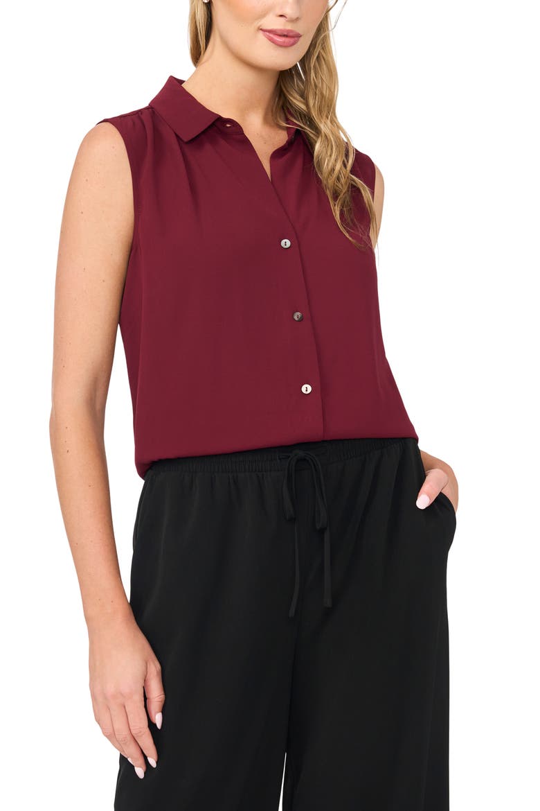 Extended Shoulder Sleeveless Top, Main, color, WINTERBERRY