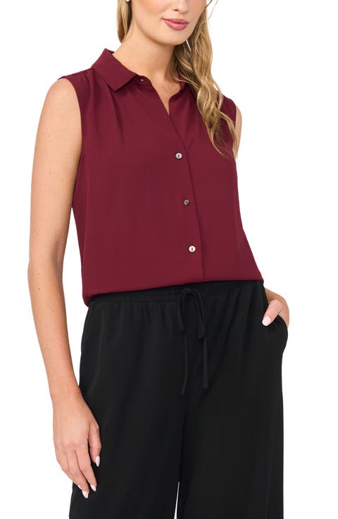 Extended Shoulder Sleeveless Top