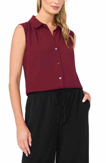 Extended Shoulder Sleeveless Top