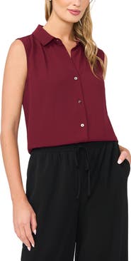 Halogen® Extended Shoulder Sleeveless Top