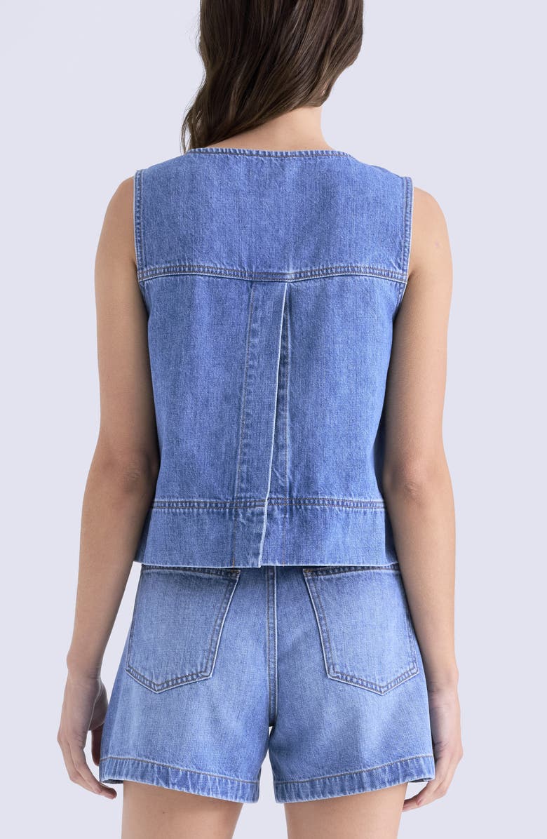 Pistola Rue Sleeveless Denim Top, Alternate, color, Sail Away