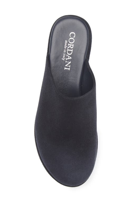 Cordani Camryn Platform Wedge Mule In Blue