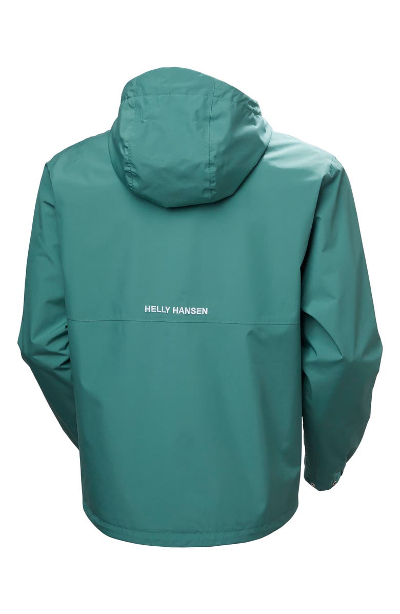 Helly Hansen Sandoy Waterproof Rain Jacket, Alternate, color, Opal Green