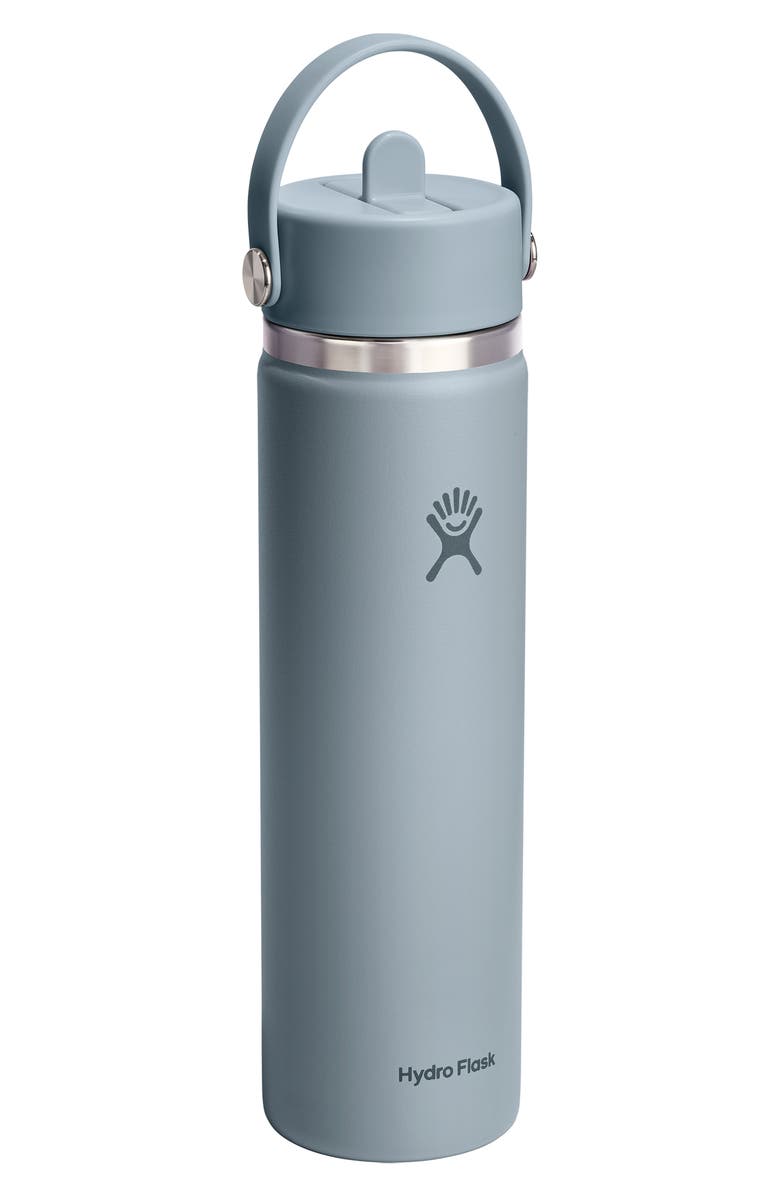 Hydro Flask 24-Ounce Wide Mouth Flex Straw Cap Bottle, Alternate, color, Shale Gray
