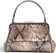 Walter Baker Rumi Small Snake Embossed Leather Clutch
