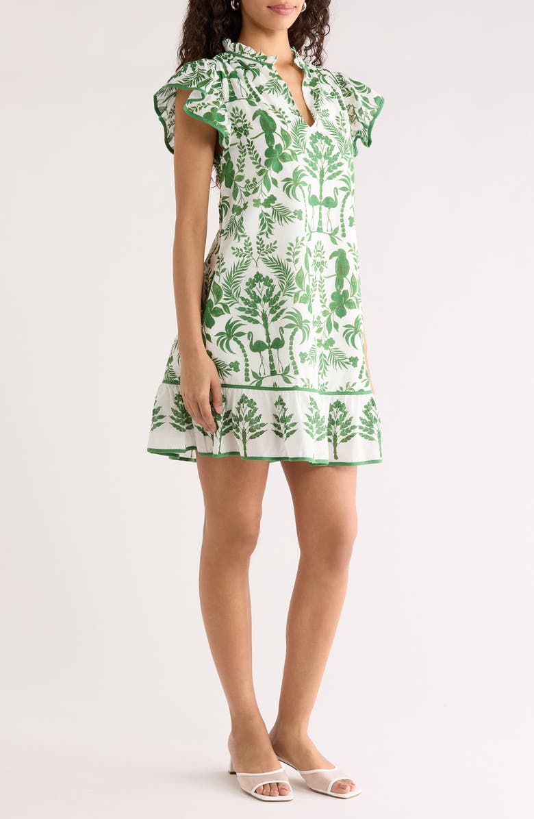 SUGARLIPS Davina Floral Egga Shift Minidress, Alternate, color,