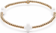 Bowood Lane Halo White Cross Bracelet