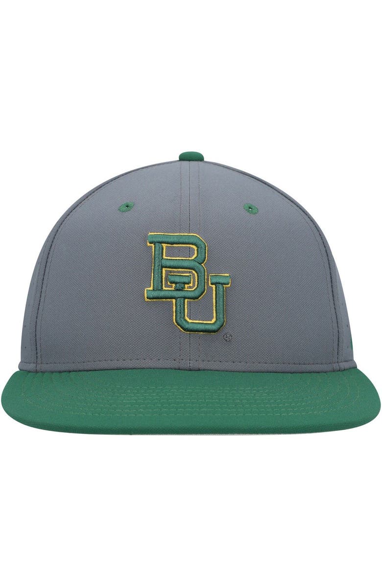 Nike Men's Nike Gray Baylor Bears Aero True Baseball Performance Fitted Hat, Alternate, color, 