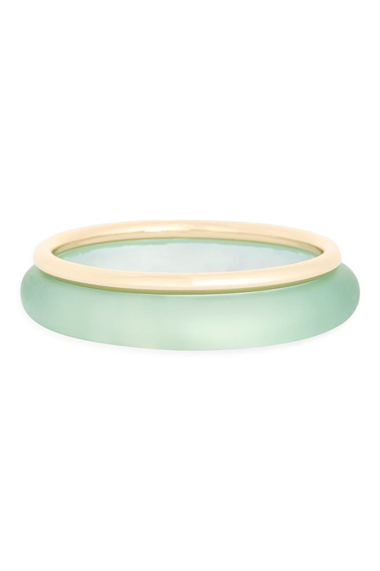 2-Pack Resin & Metal Bangle Bracelets, Main, color, AQUA- GOLD