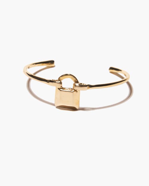 Odette New York Lock Cuff In Brass
