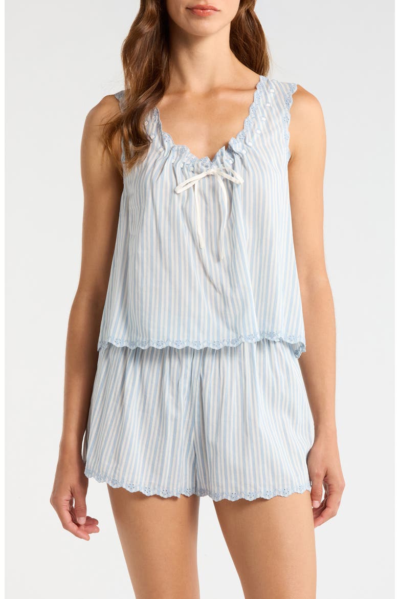 Hazel Short Pajamas, Main, color, CALAMARI STRIPE