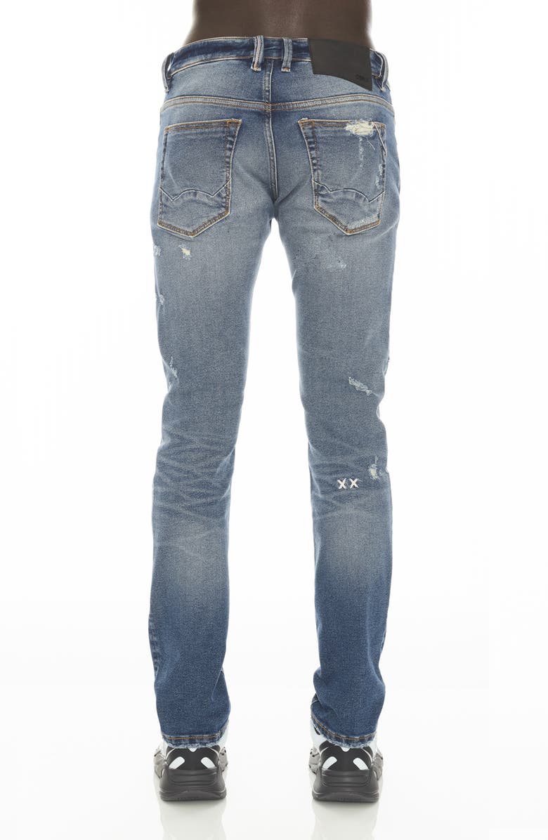 Cult of Individuality Rocker Slim Fit Ripped Jeans, Alternate, color,