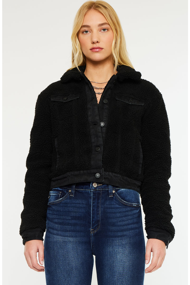 Monet Cropped Jacket, Main, color, Black