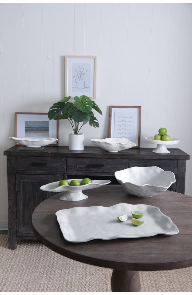 BEATRIZ BALL Collection Vida Nube Round Pedestal Cake Plate, Alternate, color, White