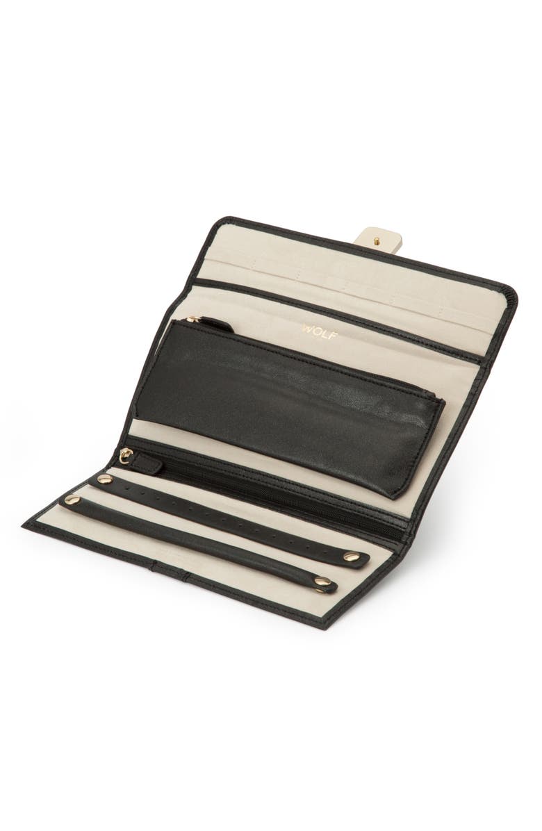 WOLF Palermo Jewelry Roll, Alternate, color, Black Anthracite