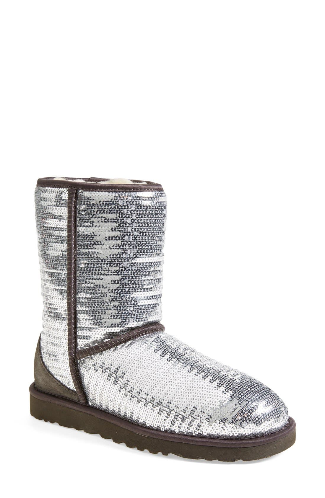 UGG<sup>®</sup> Australia 'Classic Short Sparkles' Boot, Main, color, 