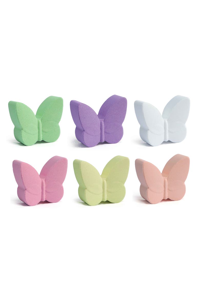 PURSONIC Aromatherapy Butterflies Bath Bombs 6 Pack, Main, color, Multi Color