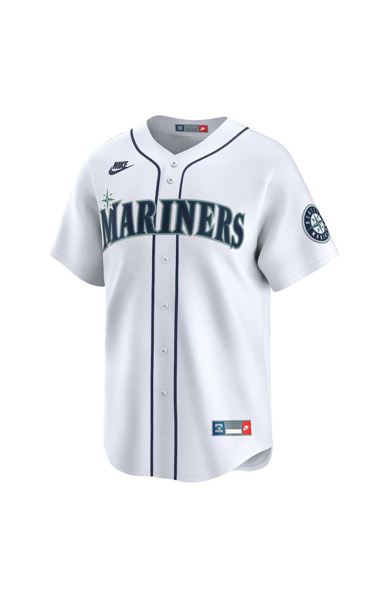 Nike Men's Nike Ken Griffey Jr. White Seattle Mariners Throwback Cooperstown Collection Limited Jersey, Alternate, color, White