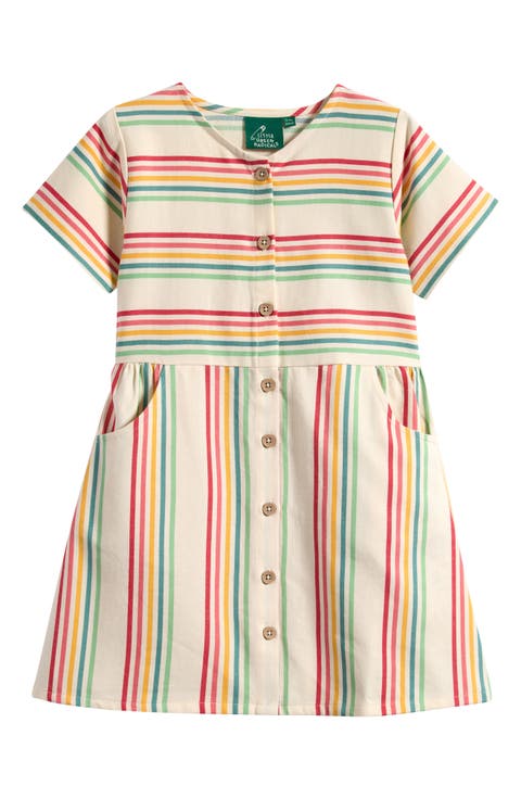 Kids' Stripe Button Front Dress (Baby & Toddler)