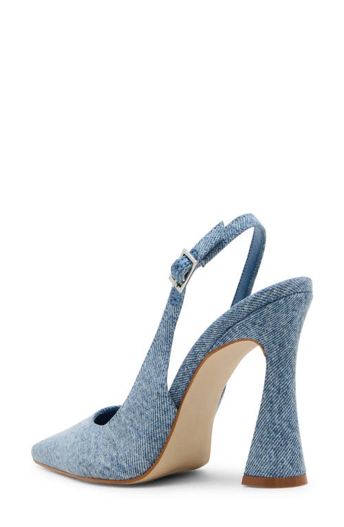 Steve Madden Blare Slingback Pointed Toe Pump In Blue