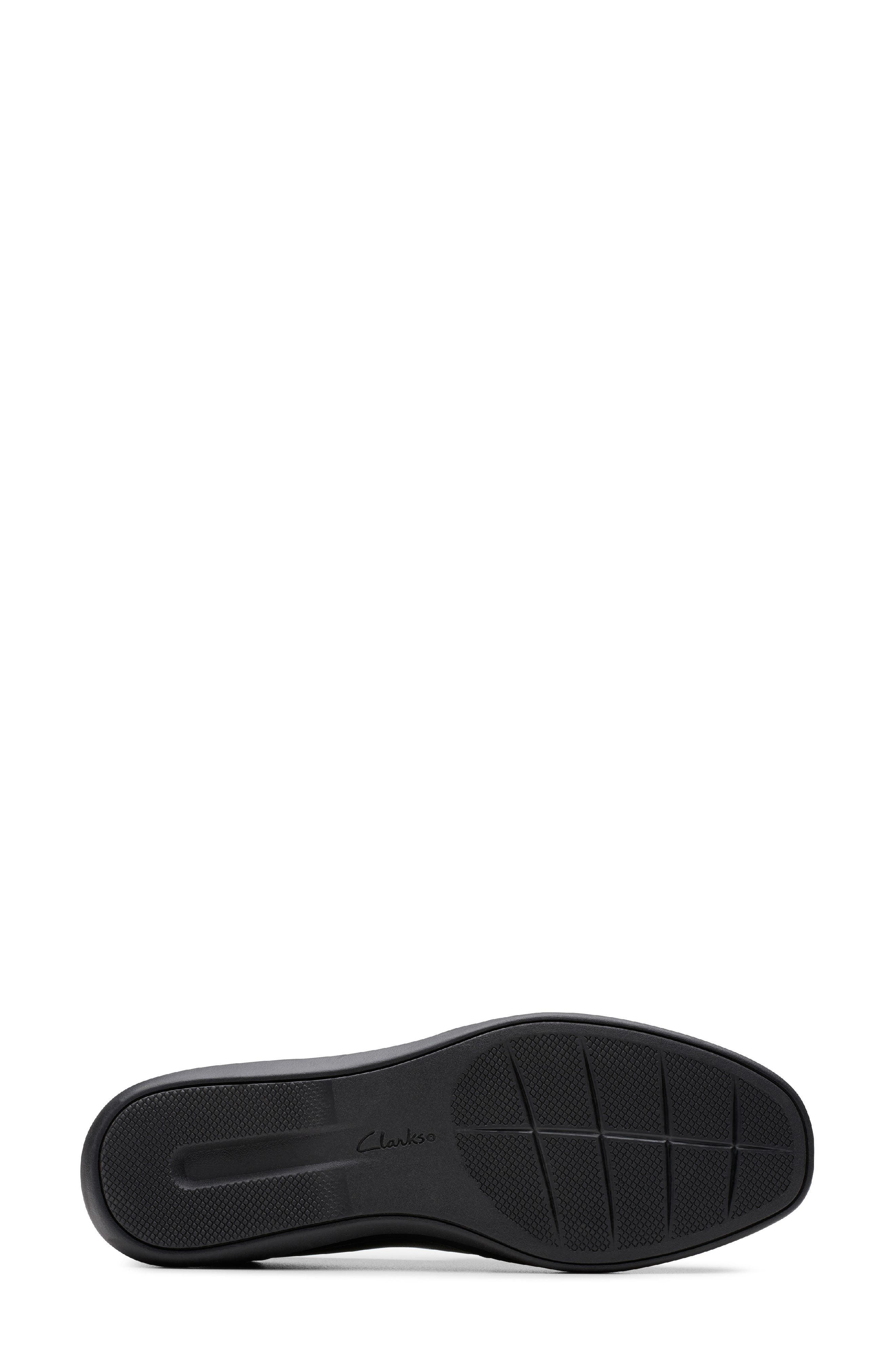 Clarks<sup>®</sup> Lynelle Wedge Flat, Alternate, color, Black Leather