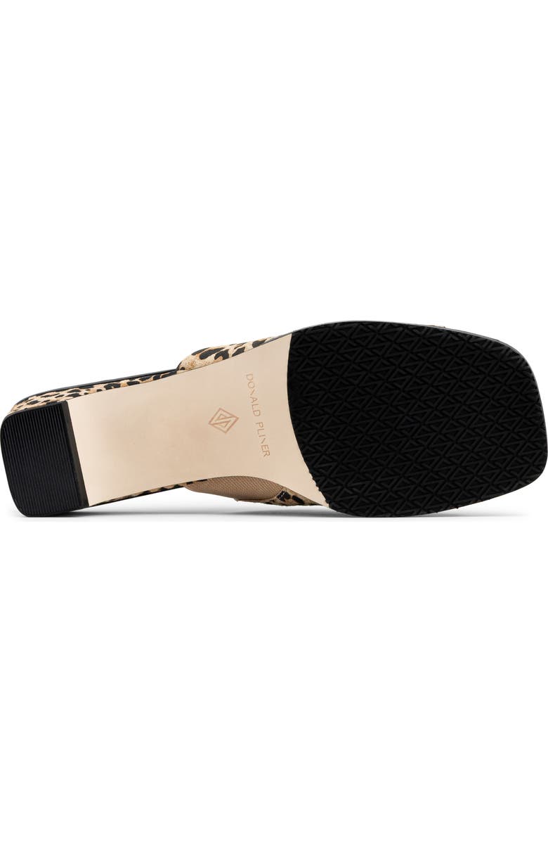 Donald Pliner Leopard Spot Slide Sandal, Alternate, color, Natural/ Black
