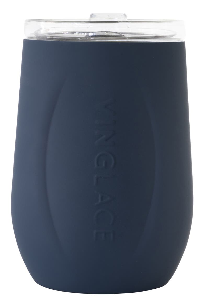 Stemless Wine Glass, Main, color, NAVY
