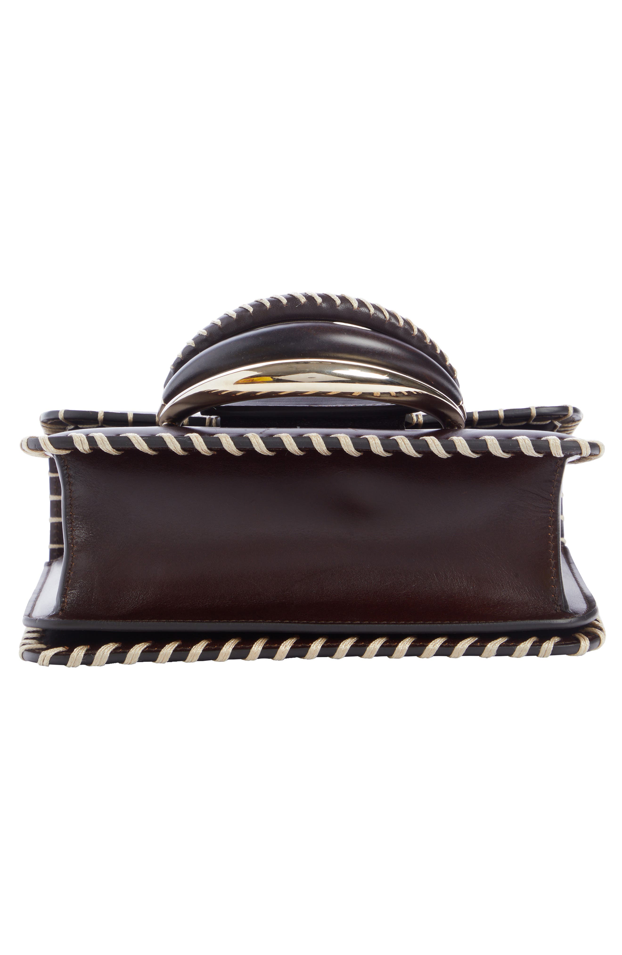 Chloé Kattie Whipstitched Leather Box Shoulder Bag, Alternate, color, 