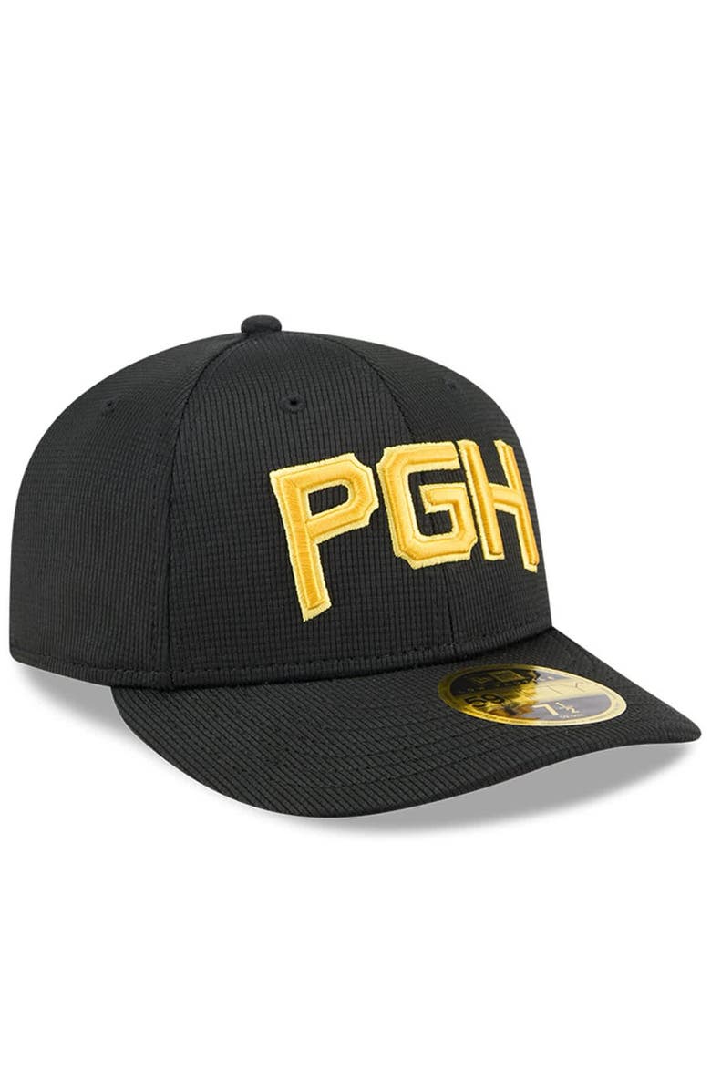 New Era Men's New Era Black Pittsburgh Pirates City Connect Batting Practice Low Profile 59FIFTY Fitted Hat, Alternate, color, Black