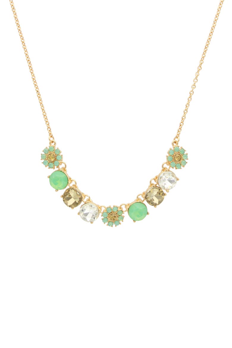 Floral Flaunt Necklace, Main, color, GOLD / MINT