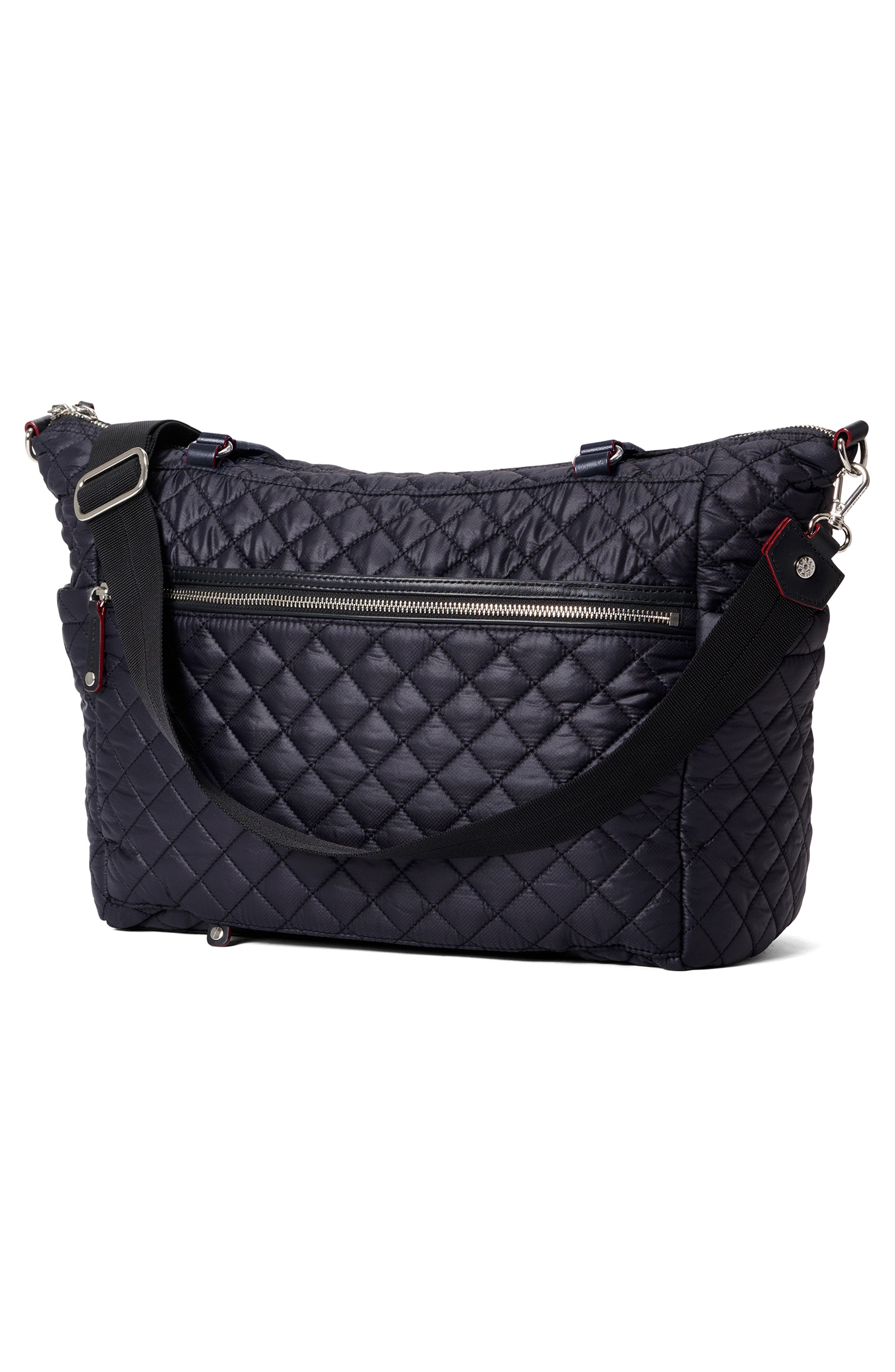 Crosby Traveler Nylon Tote, Alternate, color, BLACK