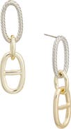 Juvell Two-Tone Mariner Link Drop Earrings