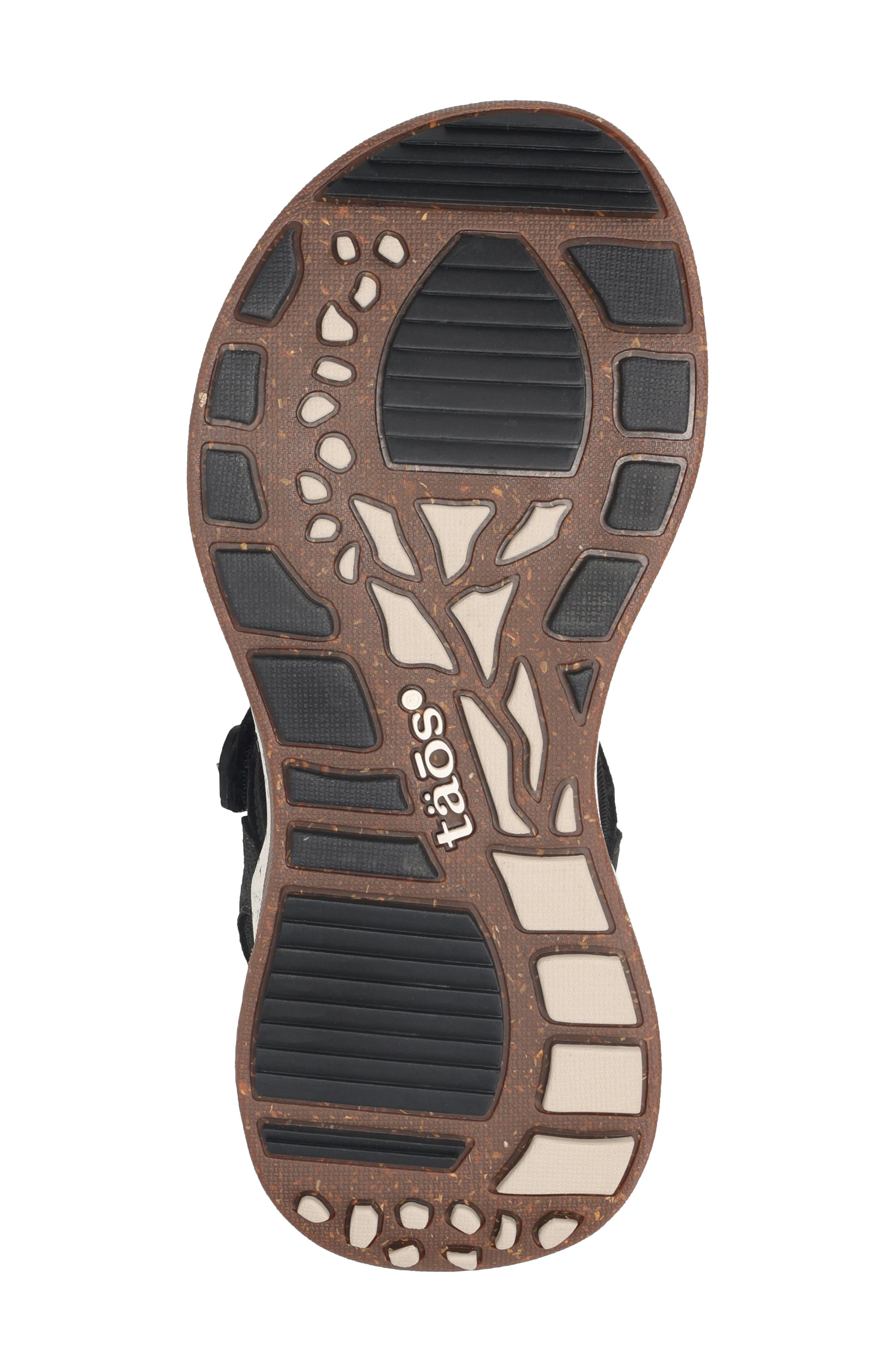 Taos Super Side Sandal, Alternate, color, Black Emboss