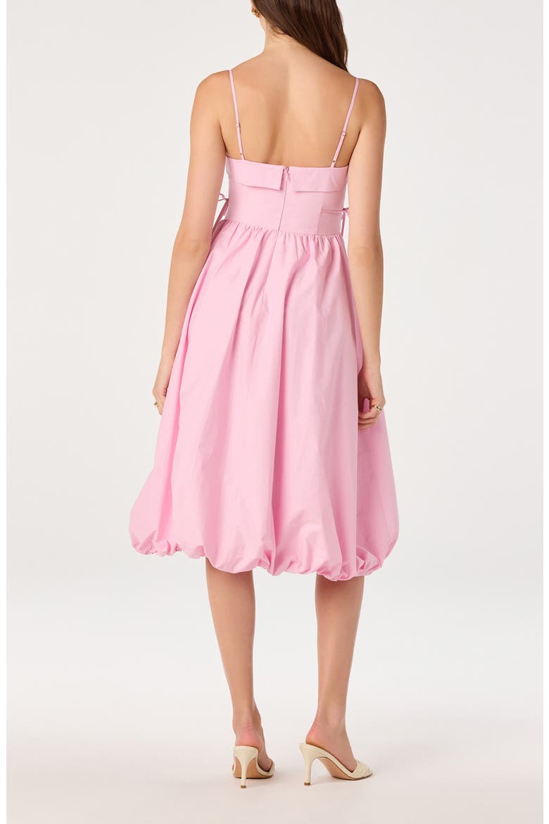 Dahlia Bubble Hem Cotton Sundress, Alternate, color, PINK