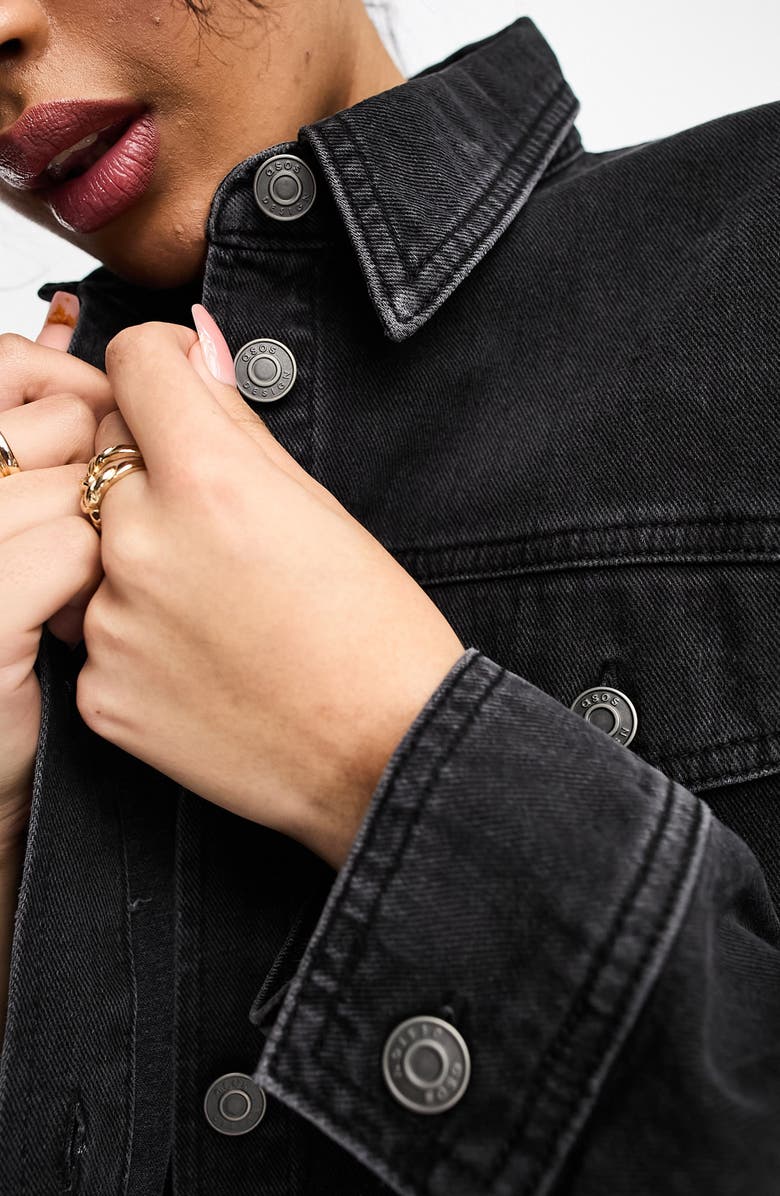 ASOS DESIGN Oversize Denim Shacket, Alternate, color, 