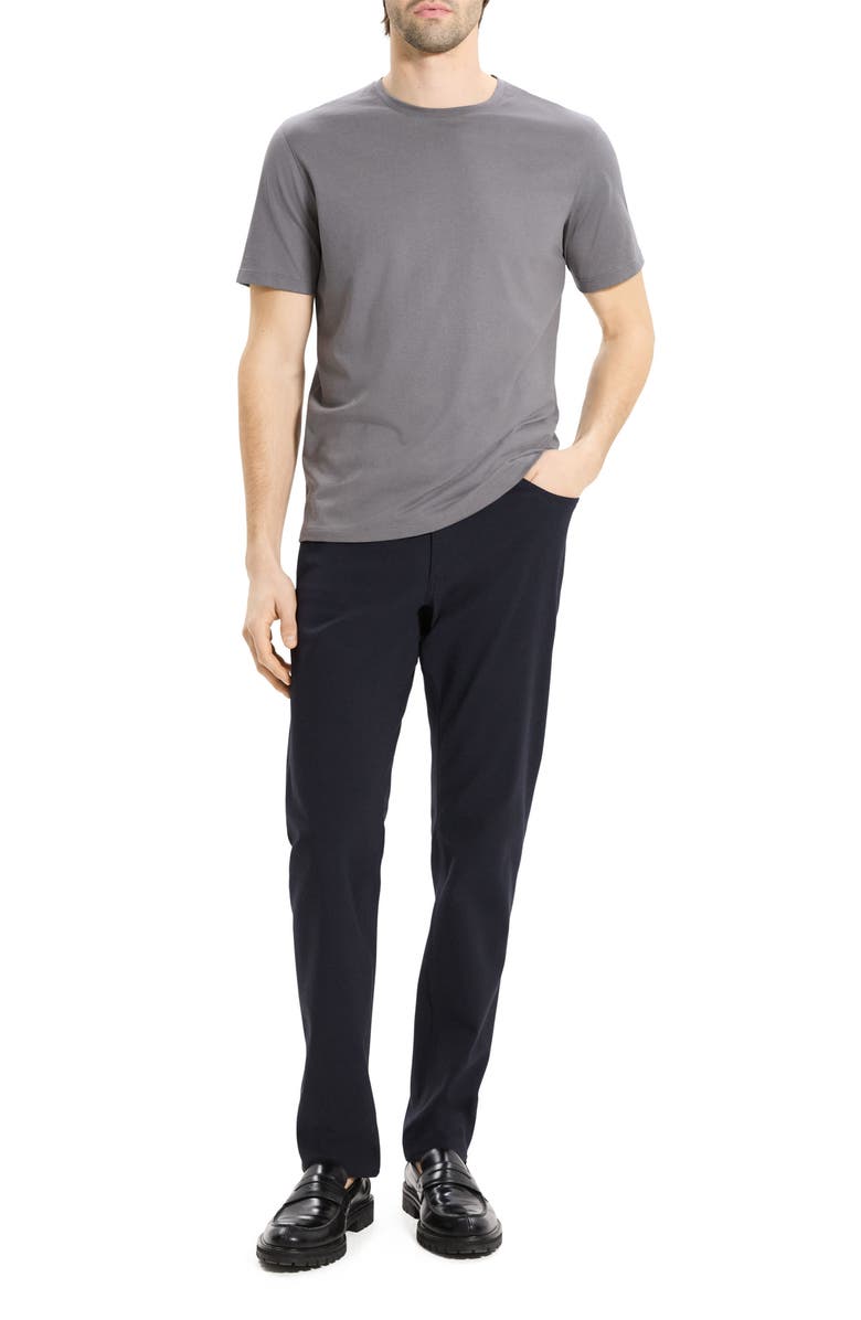 Theory Precise Cotton T-Shirt, Alternate, color, Carbon - Bax