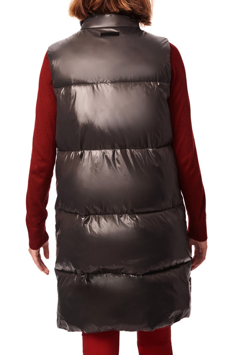 Bernardo Quilted Water Resistant Puffer Longline Vest, Alternate, color, 