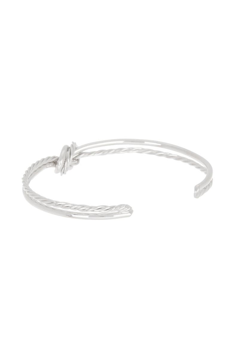 MESHMERISE Twisted Cable Multi Row Love Knot Cuff Bangle, Alternate, color,