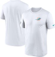 Nike Men's Nike White Miami Dolphins Sideline Legend Small Logo Dri-FIT T-Shirt