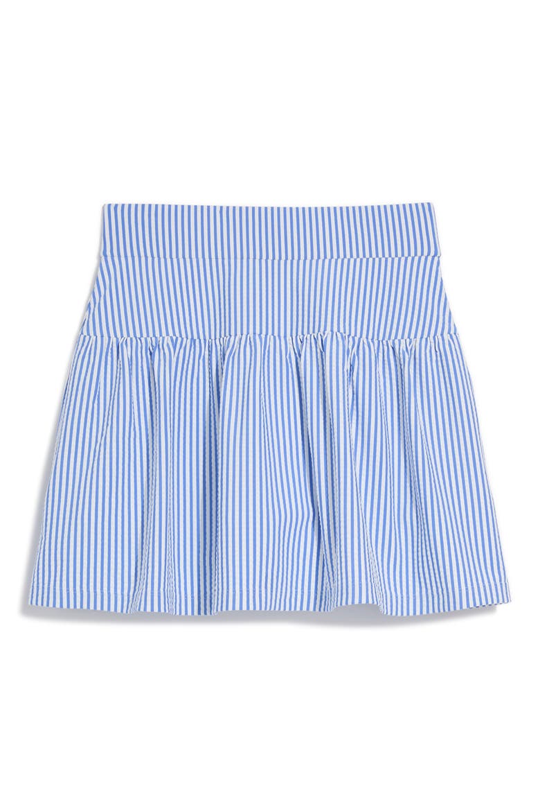 Flare Seersucker Miniskirt, Alternate, color, J947 STRIP