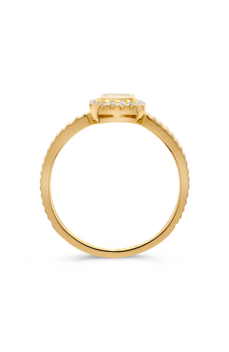 H.J. Namdar 14K Yellow Gold Diamond Halo Ring, Alternate, color, Yellow Gold