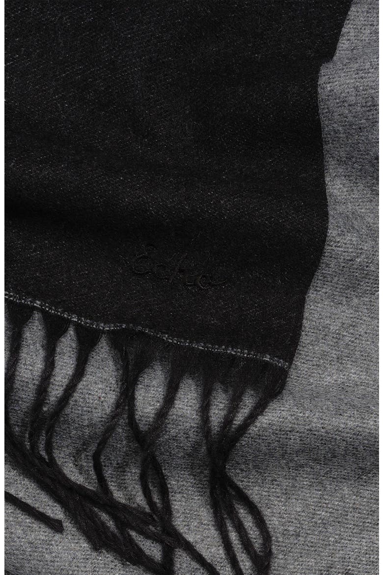 Double Face Scarf, Alternate, color, Black