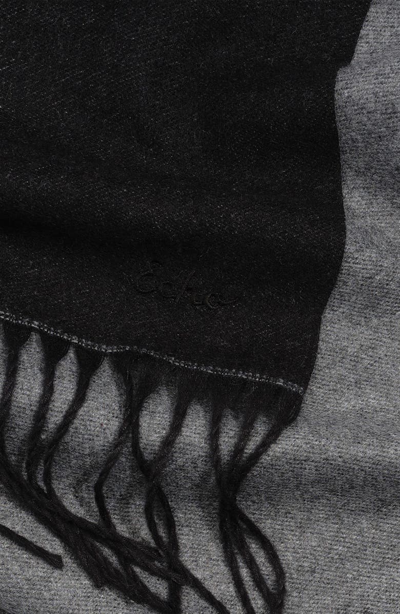 Echo Double Face Scarf, Alternate, color, Black