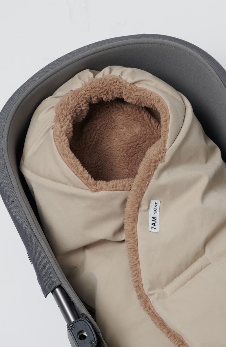 7 A.M. Enfant Nido Benji Winter Wrap, Alternate, color, Oat/ Cacao