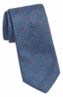 Jack Victor Geometric Cotton, Silk & Wool Tie